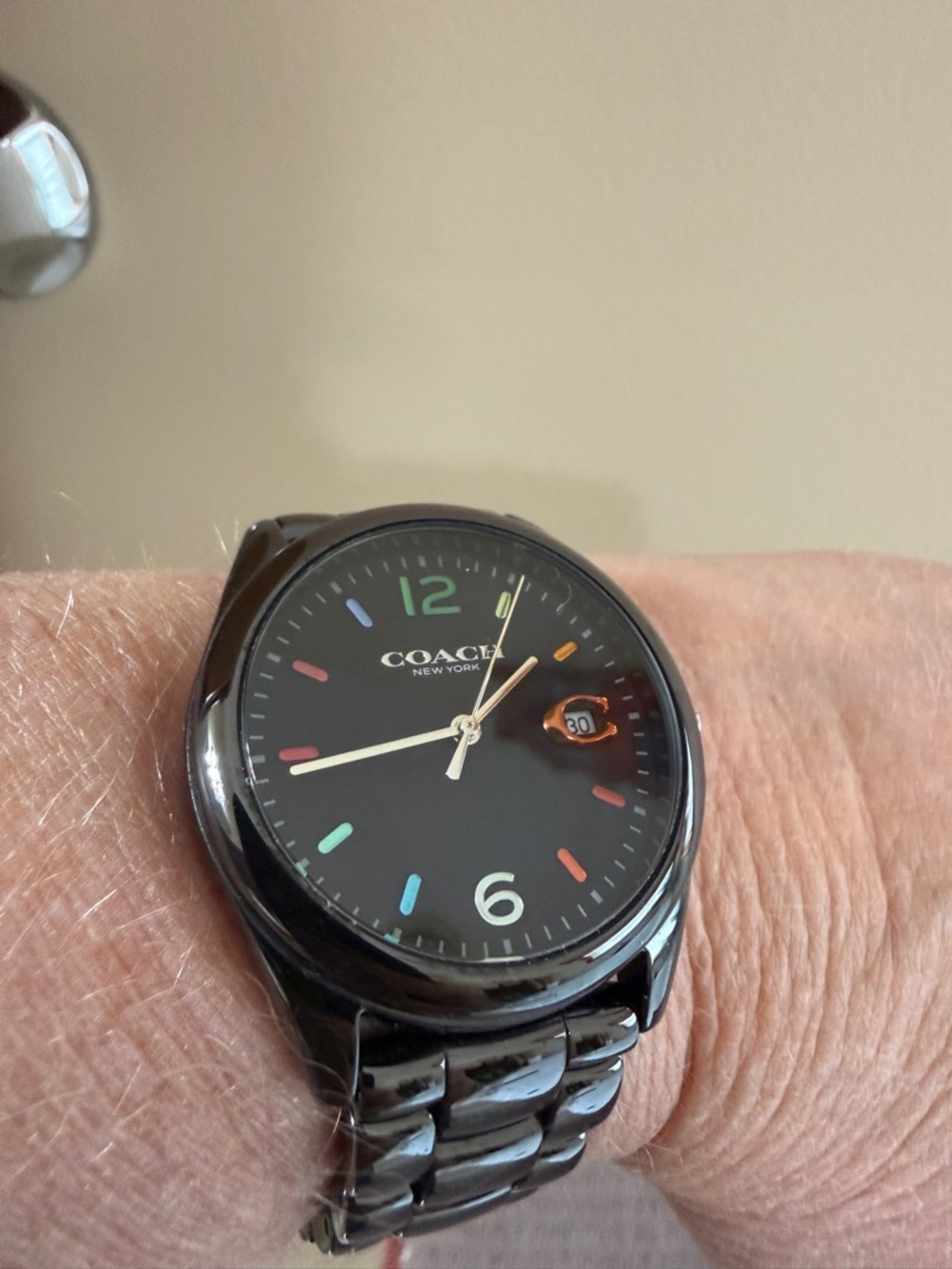 Coach Greyson Quartz Black Women's Watch